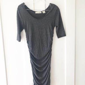 Mid-Length Sleeve Grey Pencil Dress